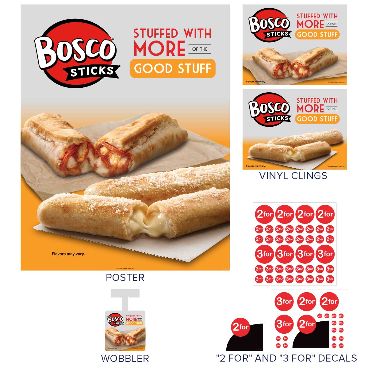 POS Kit Bosco Sticks Tyson Foods